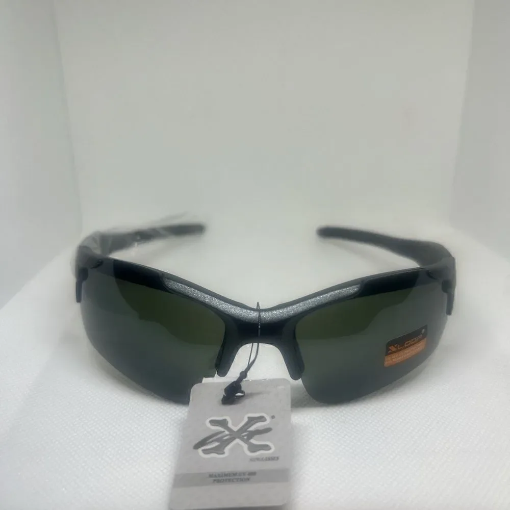 X-Loop Wrap Semi-Rimless Mens Shades Sunglasses